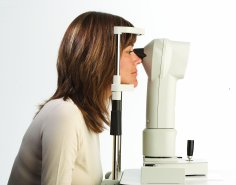 Corneal topographer measures the surface of your cornea