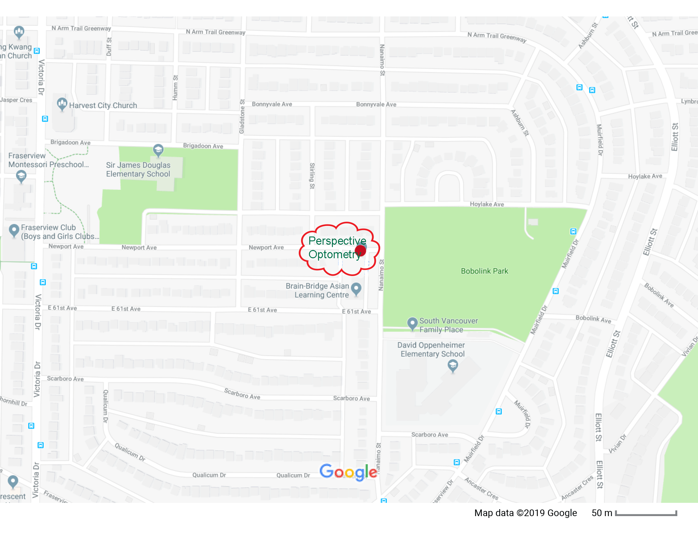Perspective Optometry Map